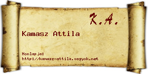 Kamasz Attila névjegykártya